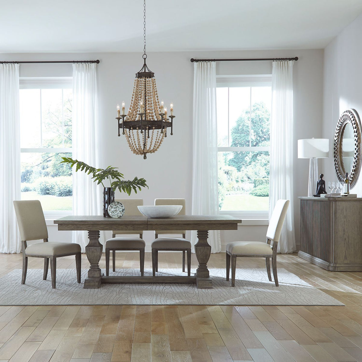 944-CD-5TRS - 5 Piece Trestle Table Set - Liberty Furniture