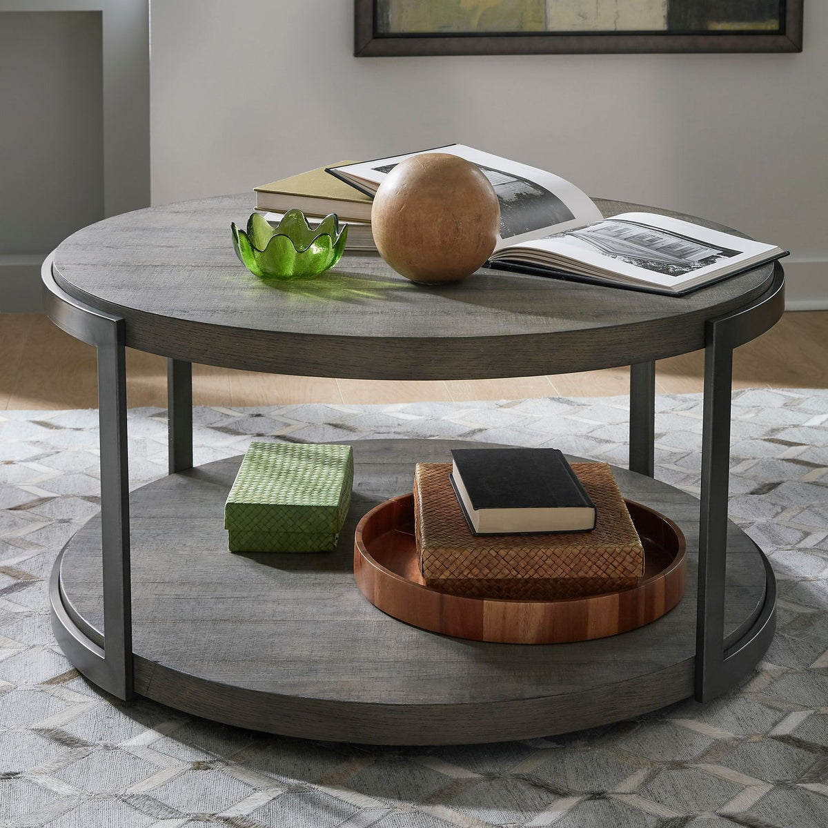 960-OT1010B - Round Cocktail Table Base - Liberty Furniture