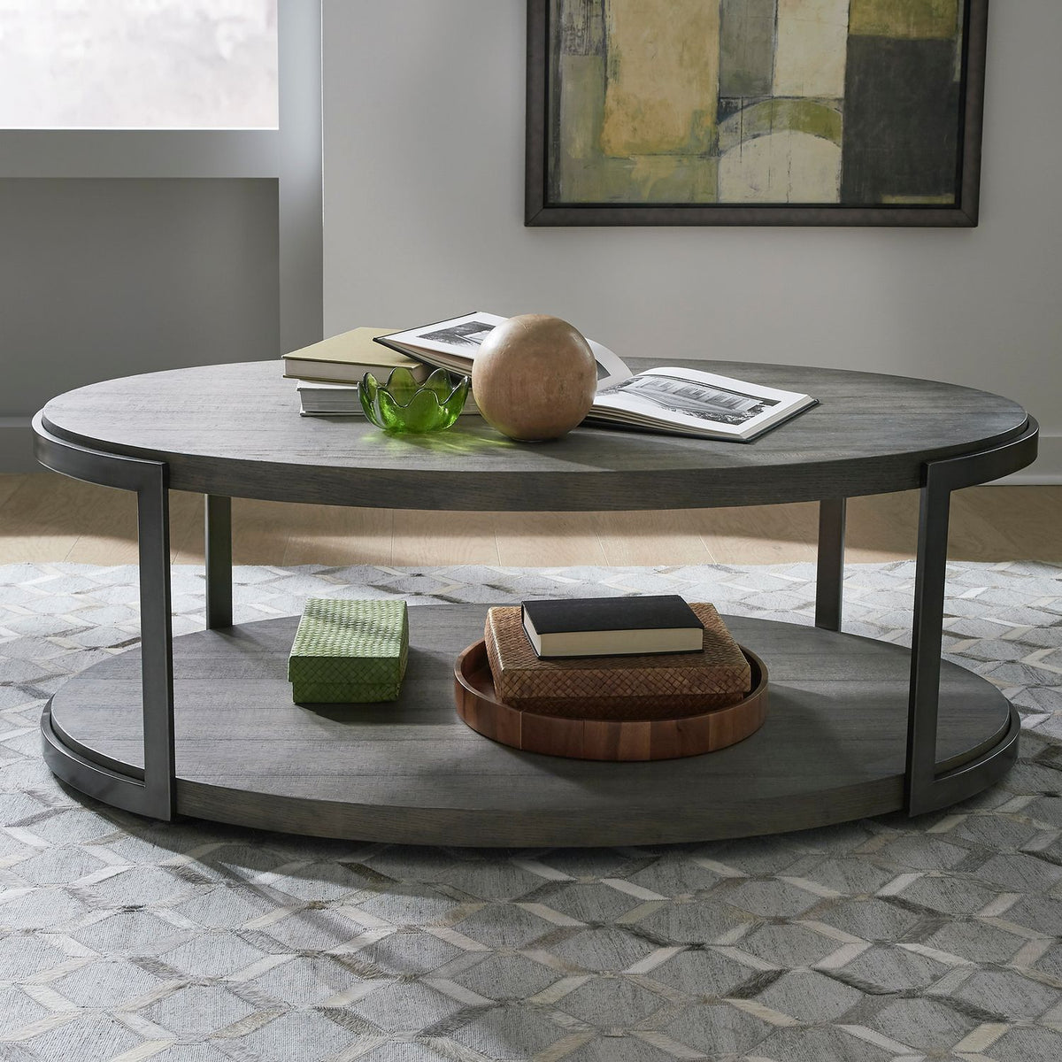 960-OT1012 - Oval Cocktail Table - Liberty Furniture