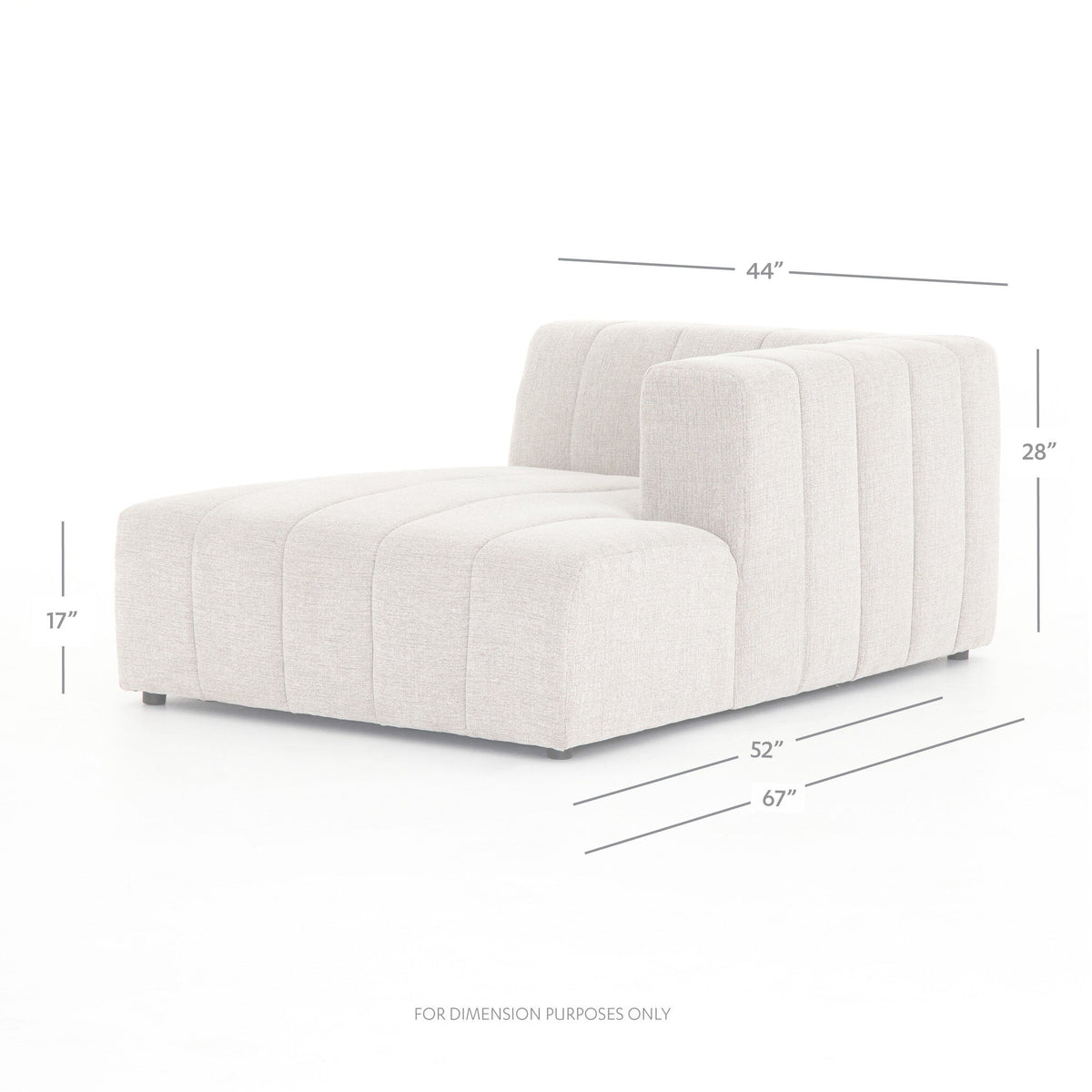 Langham Channeled Raf Chaise Pc