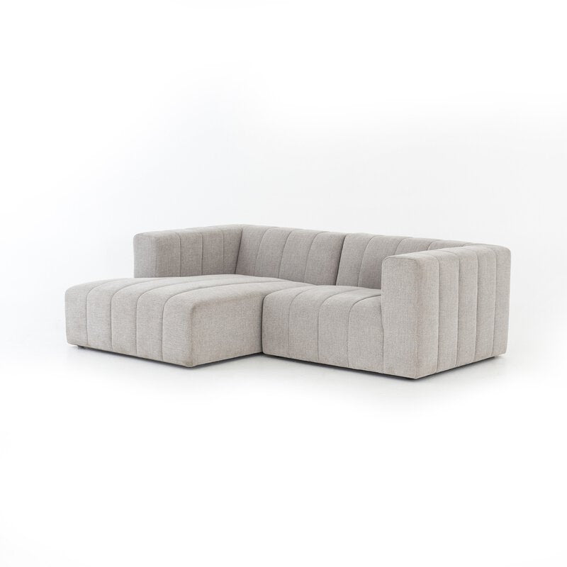 Langham Channeled 2pc Sectional Laf Chaise