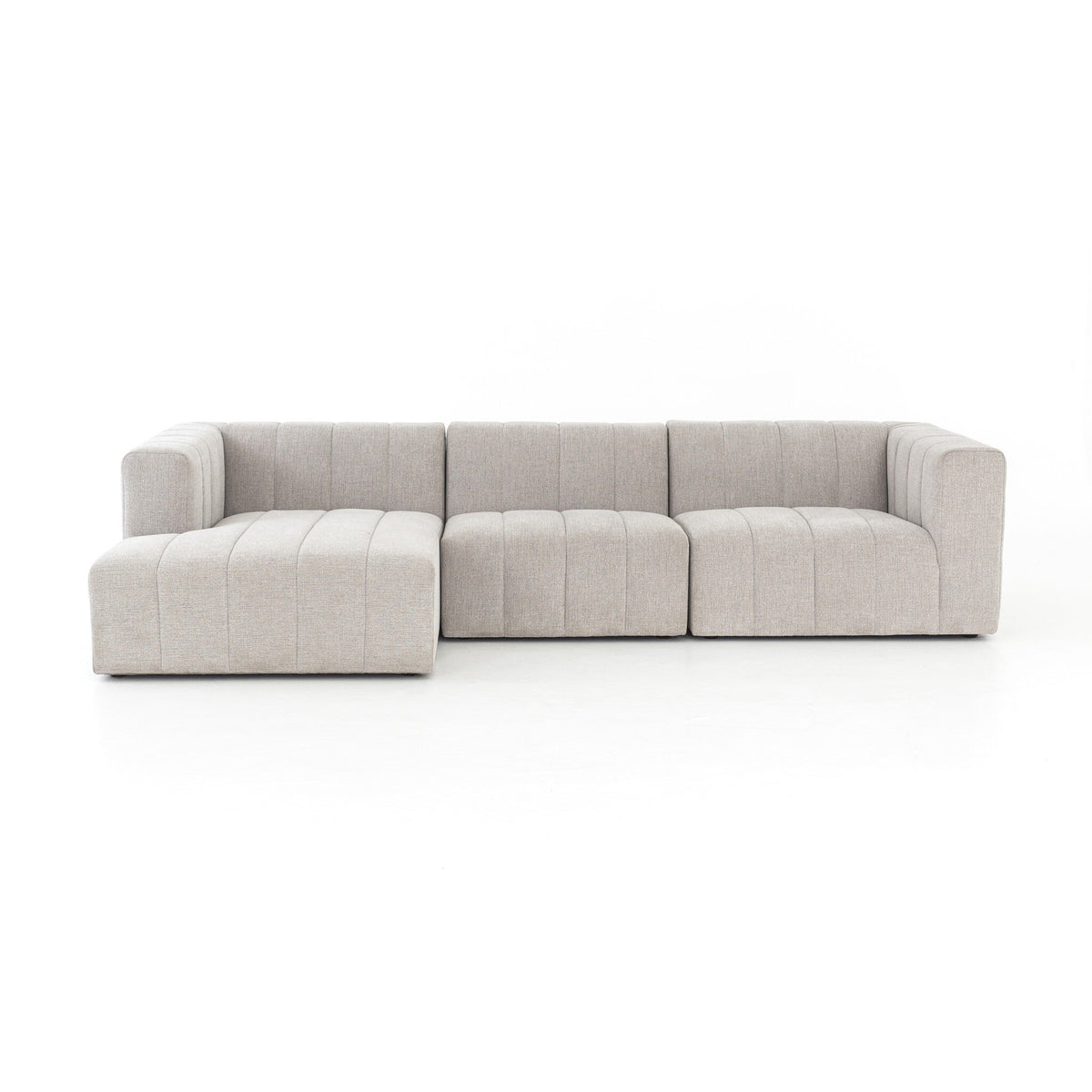 Langham Channeled 3pc Sectional-Laf Chaise