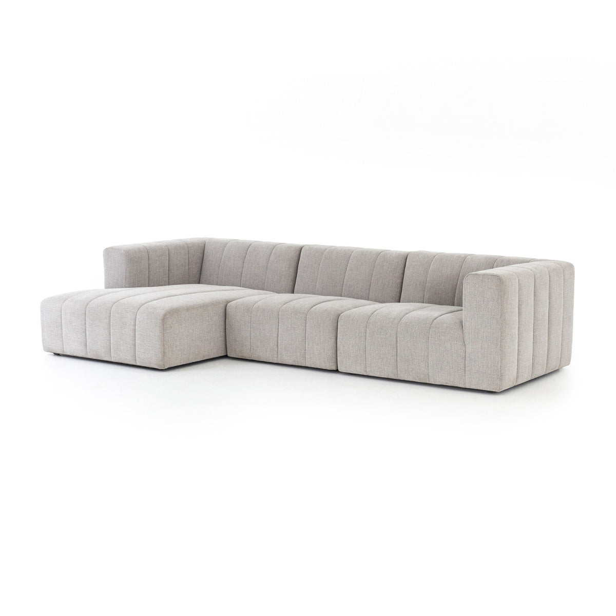 Langham Channeled 3pc Sectional-Laf Chaise