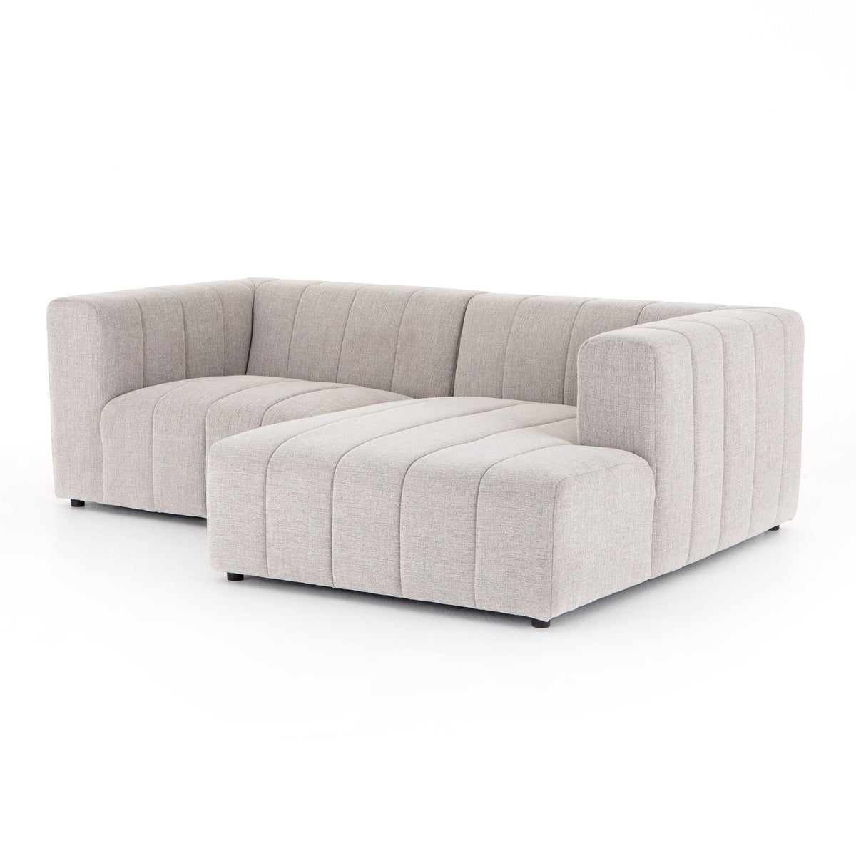 Langham Channeled 2pc Sectional Raf Chaise