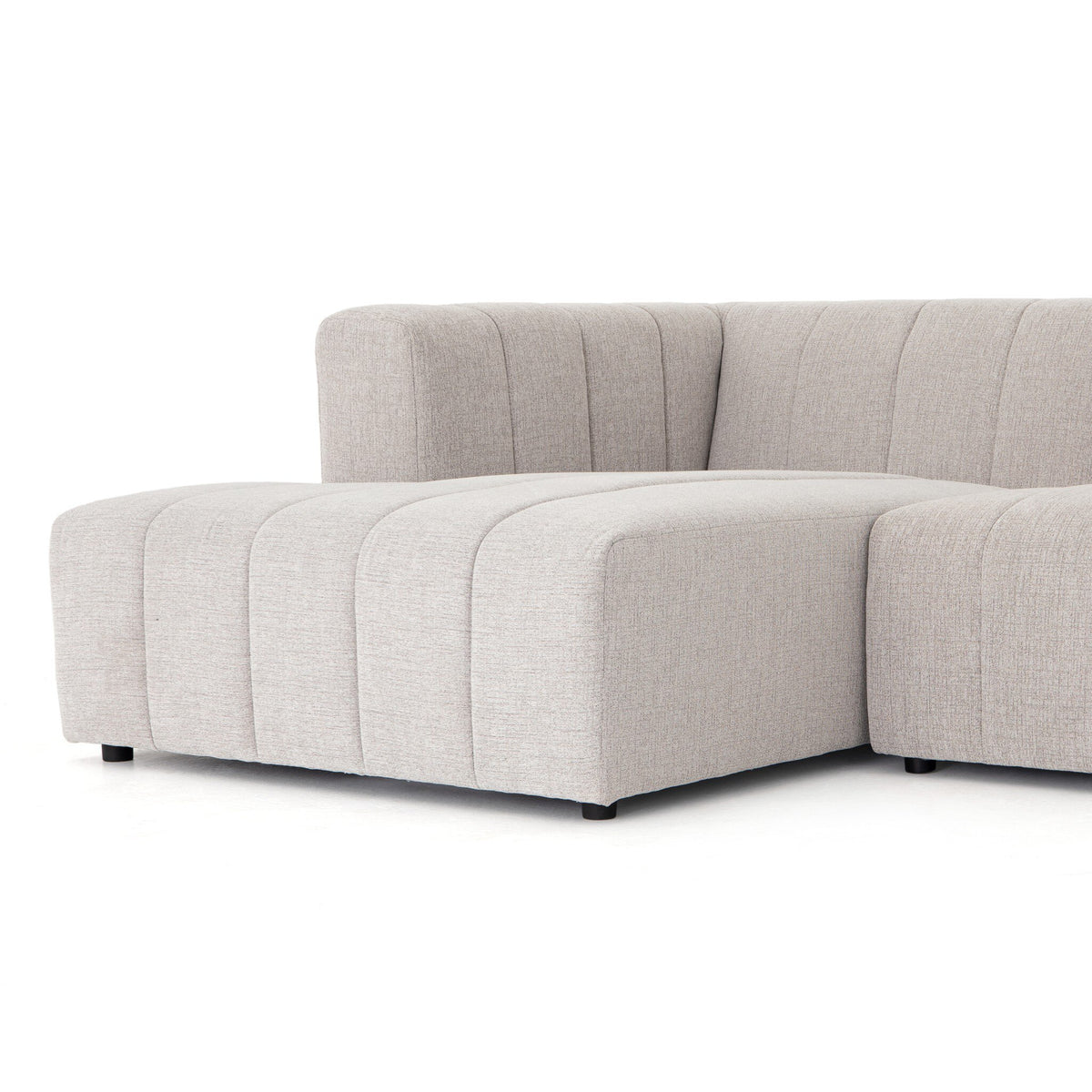 Langham Channeled 5pc Laf Chaise Sectional