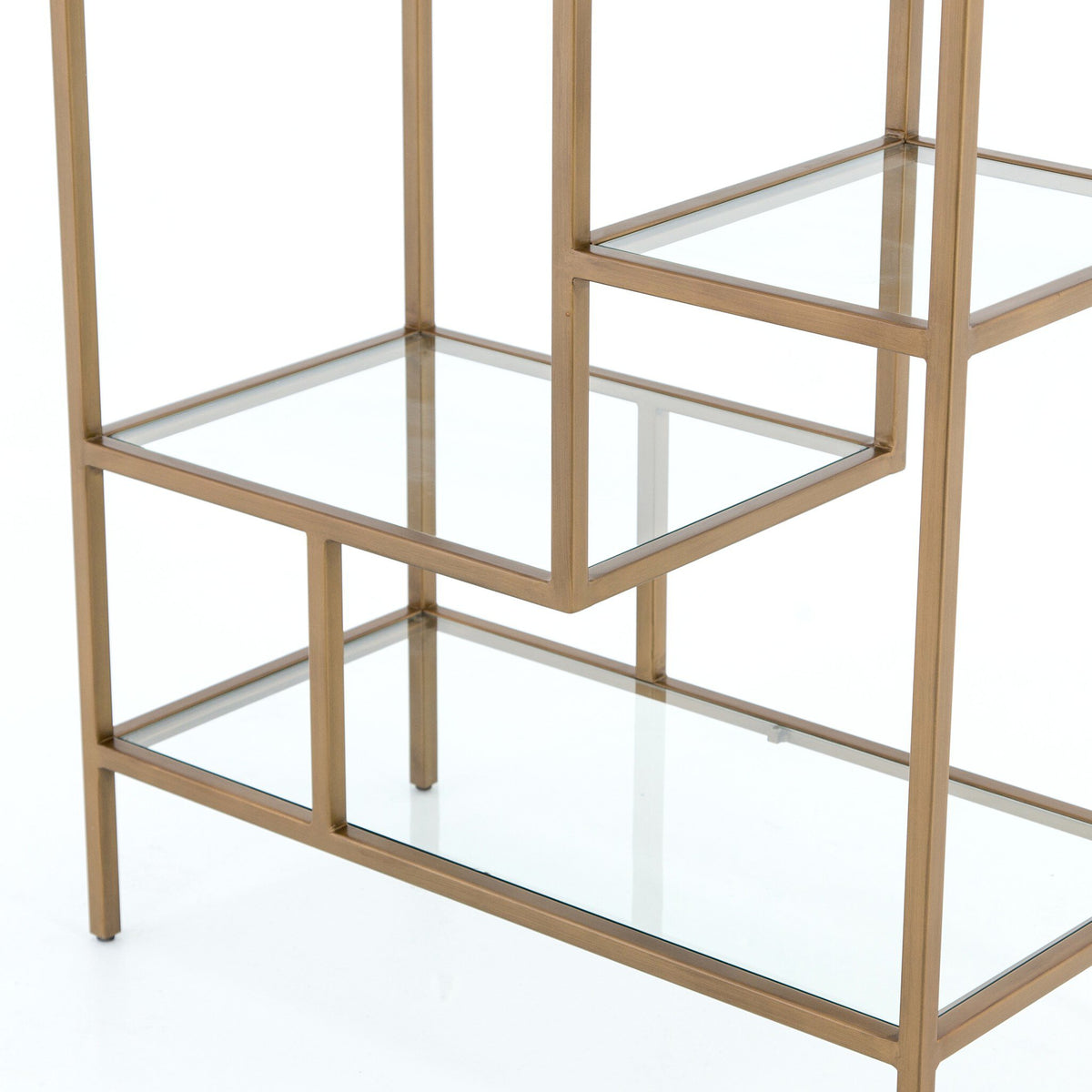 Helena Brass Bookshelf-83"