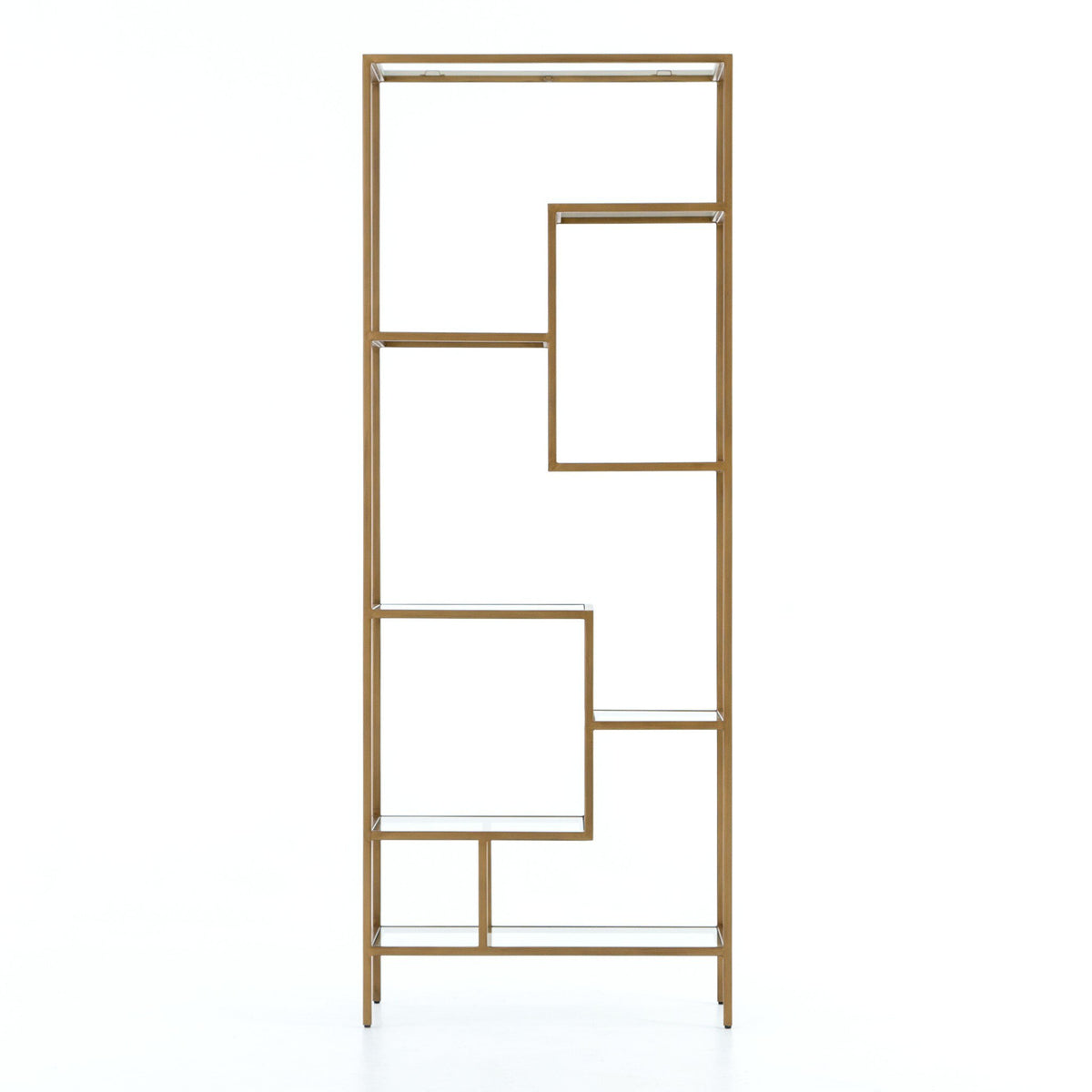 Helena Brass Bookshelf-83"