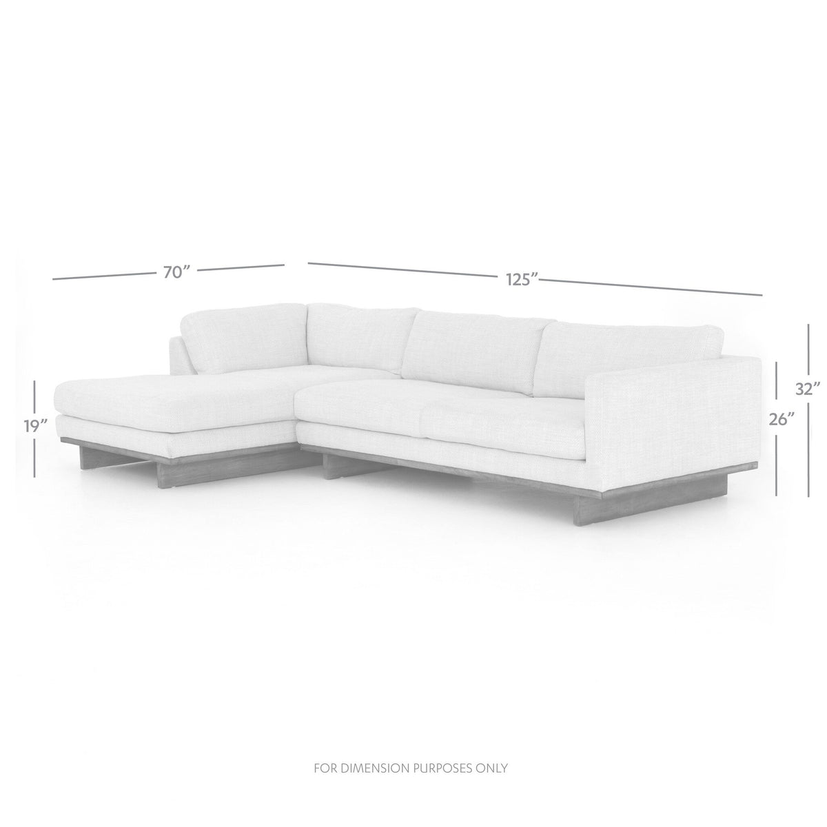 Everly 2 Pc Sectional-Laf Chaise 70"