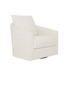 a white chair with a pillow