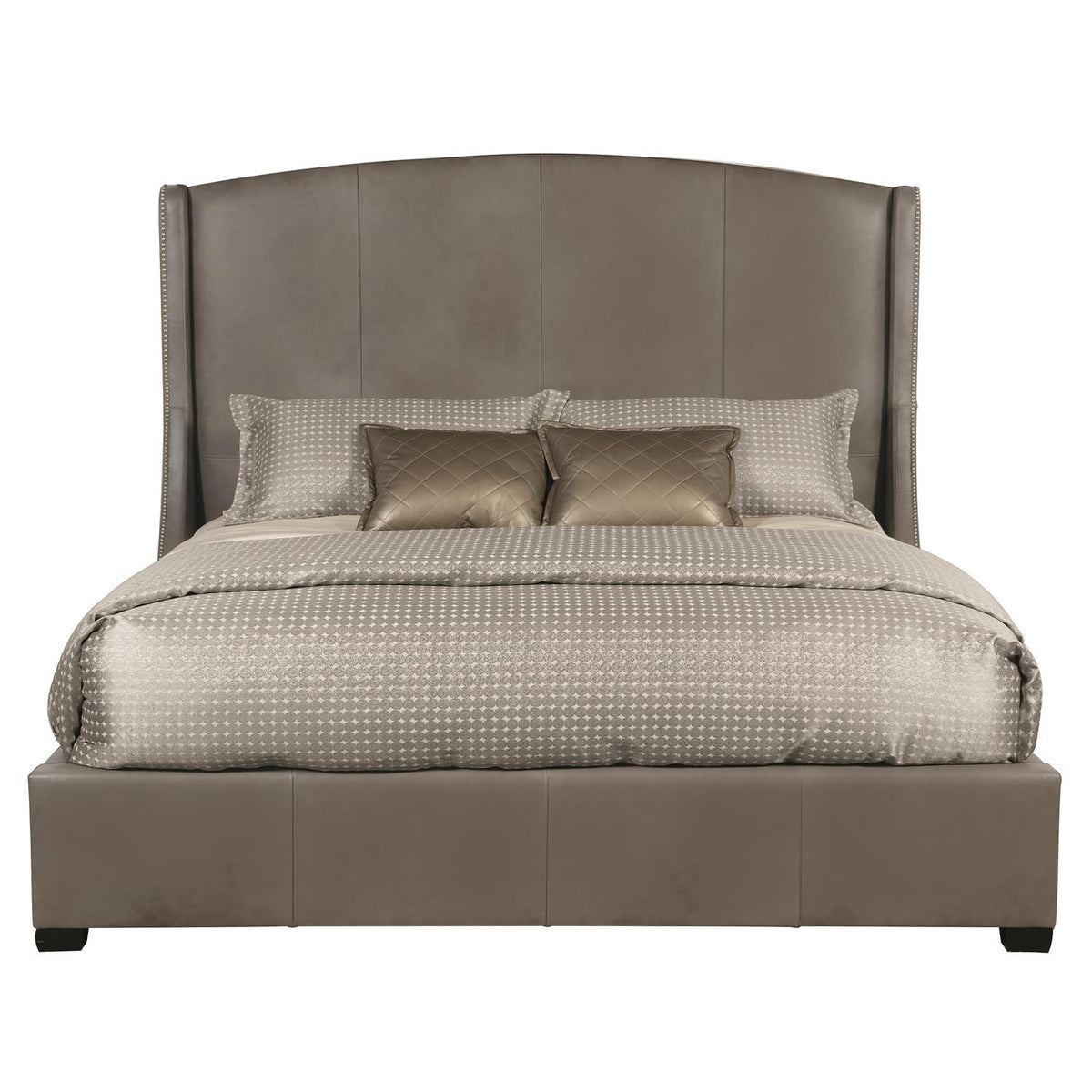 Cooper Leather Shelter Bed Queen (64" H)