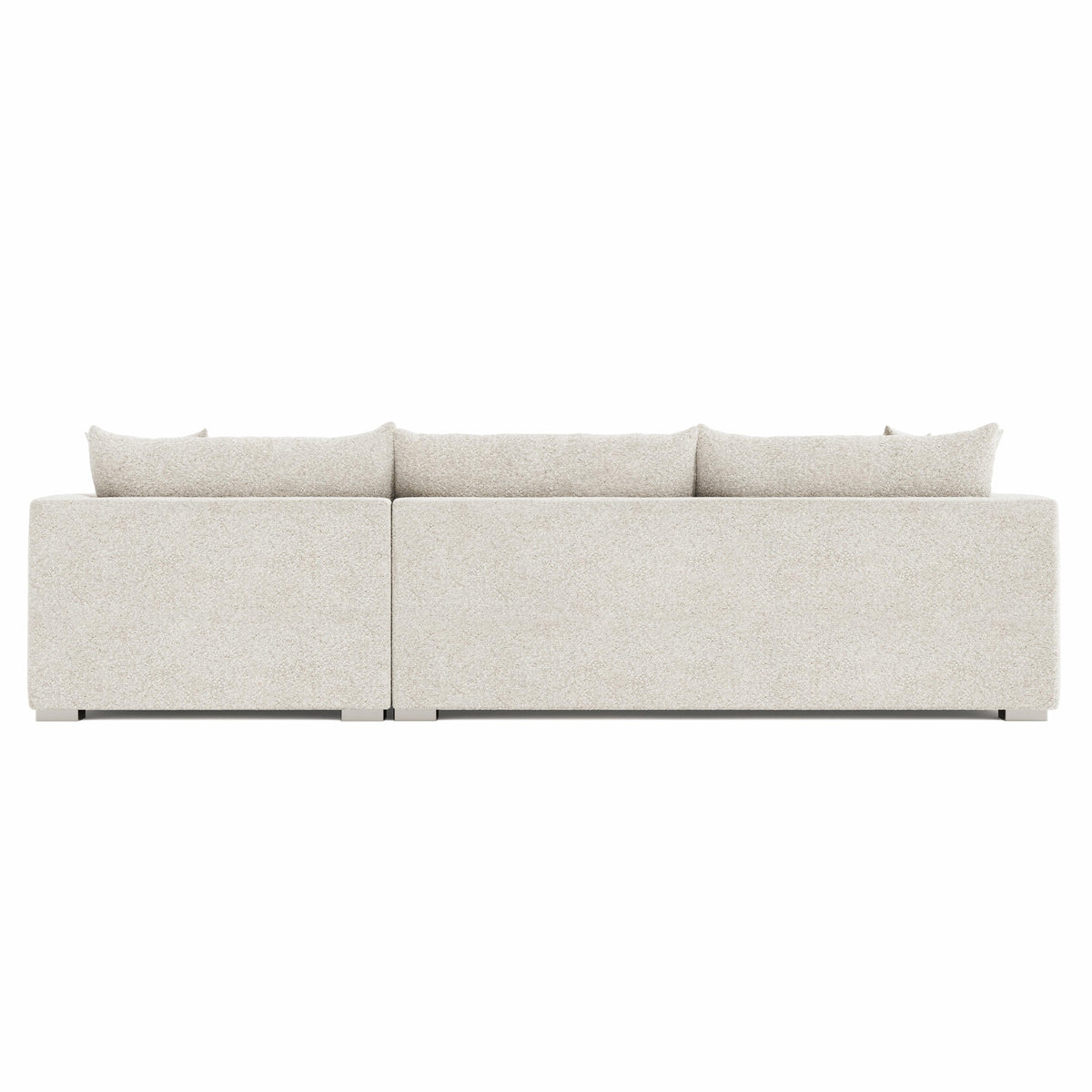 Helena Fabric Sectional Metal Foot