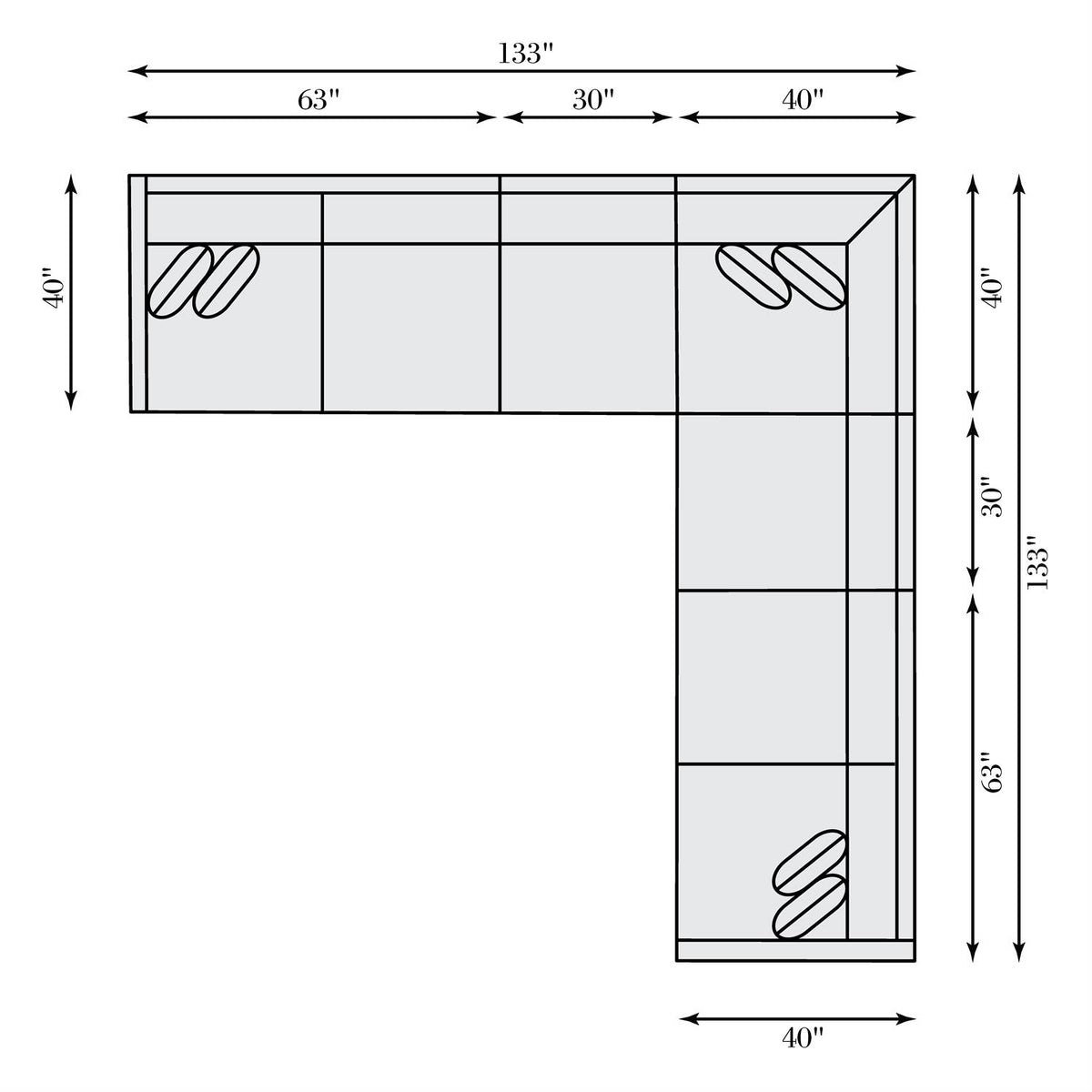 Palisades Fabric Sectional