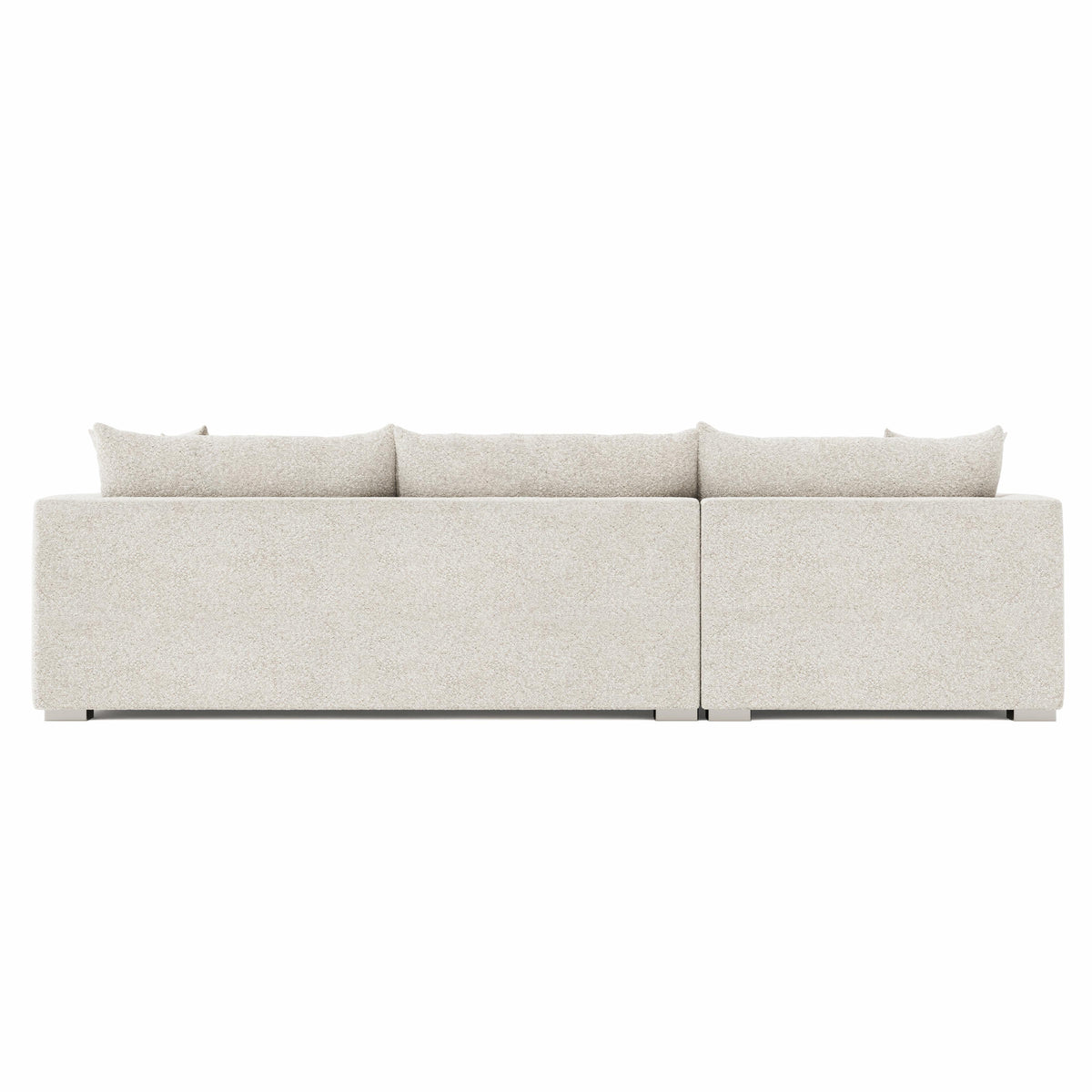 Helena Fabric Sectional Metal Foot