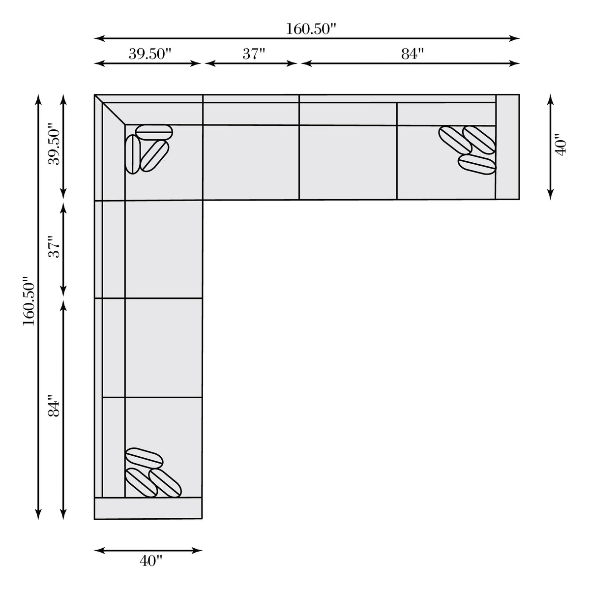 Bliss Fabric Sectional