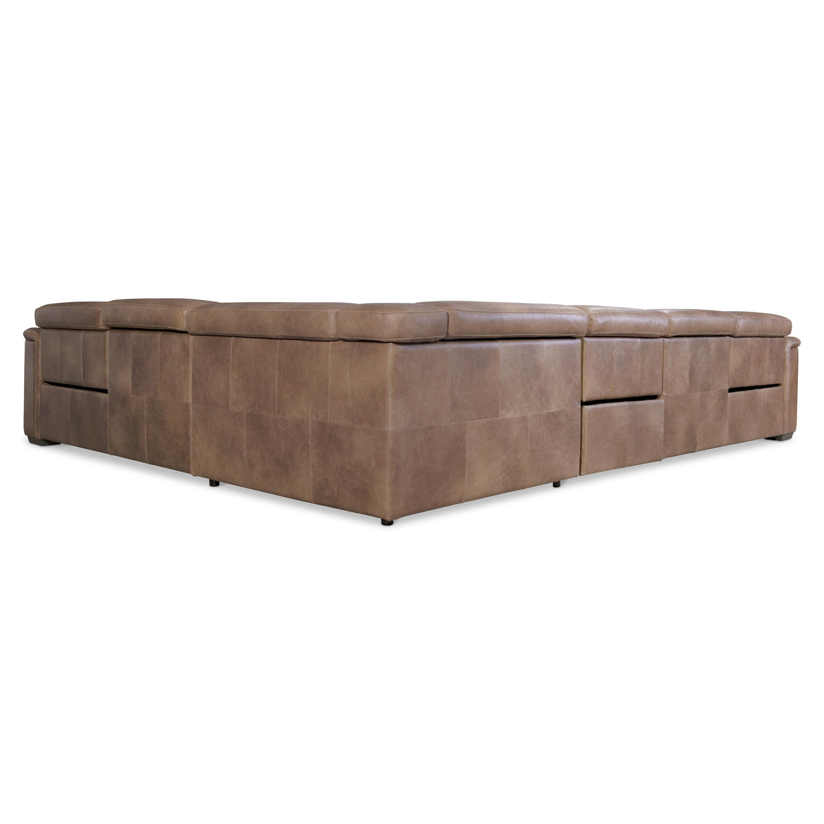 Lioni Leather Power Motion Sectional
