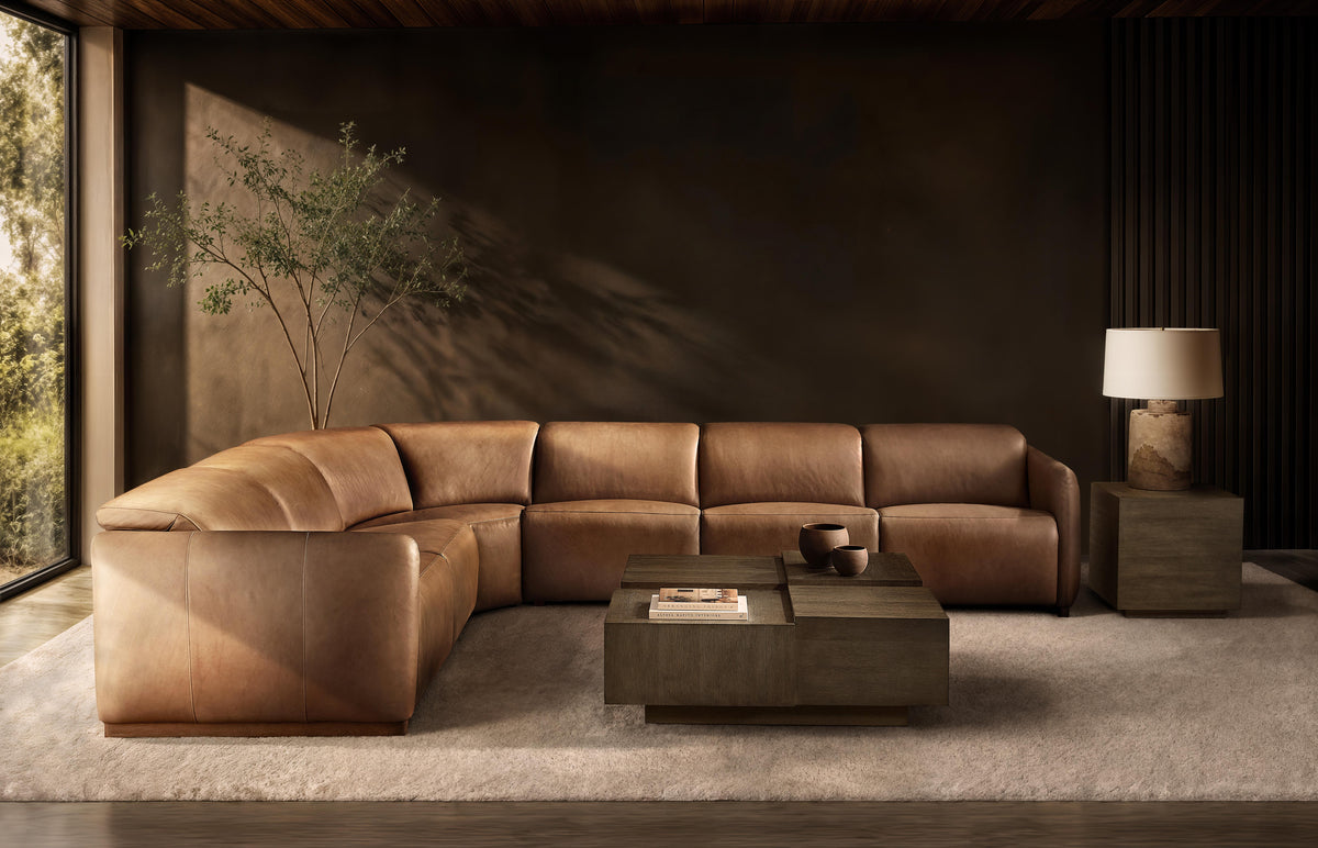 Alta Leather Power Motion Sectional