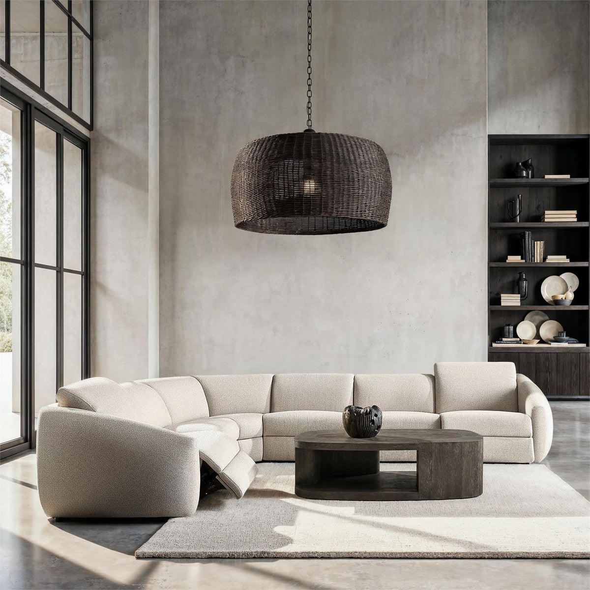Avignon Fabric Power Motion Sectional