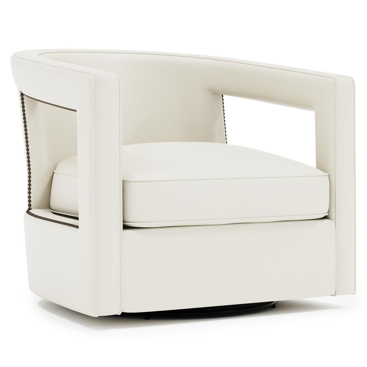 Alana Leather Swivel Chair