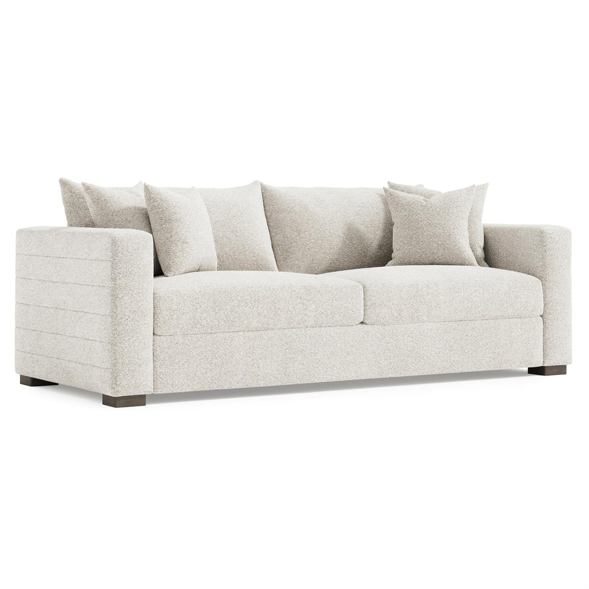 Helena Fabric Sofa Wood Foot