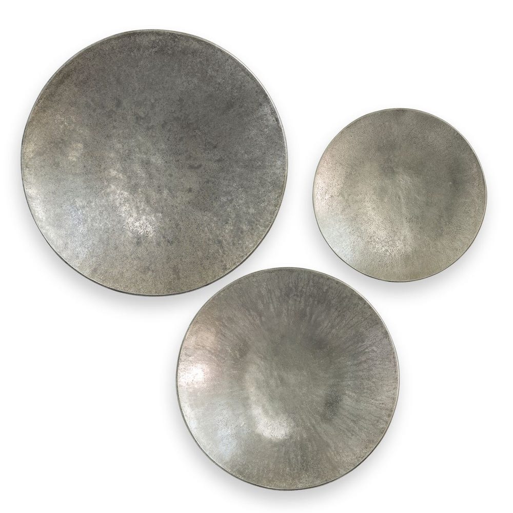 Aitana Metal Wall Decor - Silver, S/3