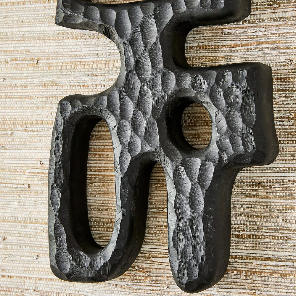 Chiseled Silhouette Wall Sculptures, S/2
