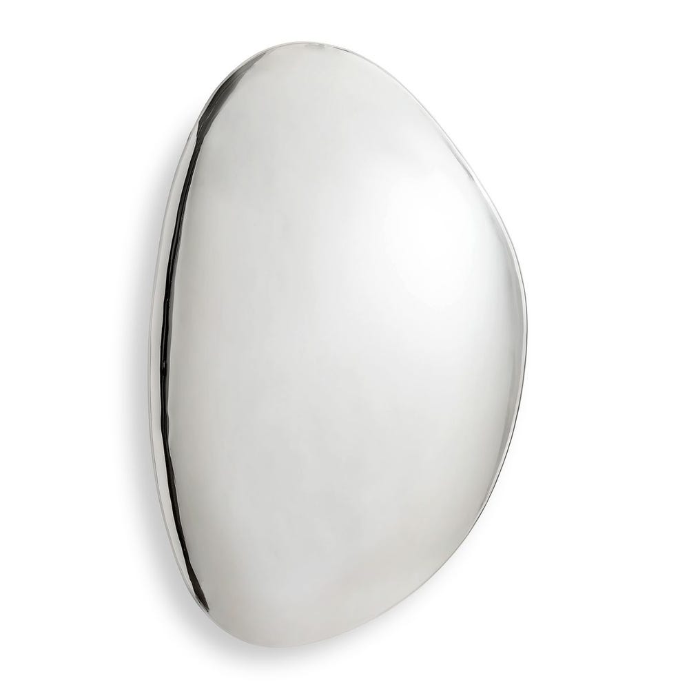 Jelly Bean Wall Sculpture - 26x38 Silver