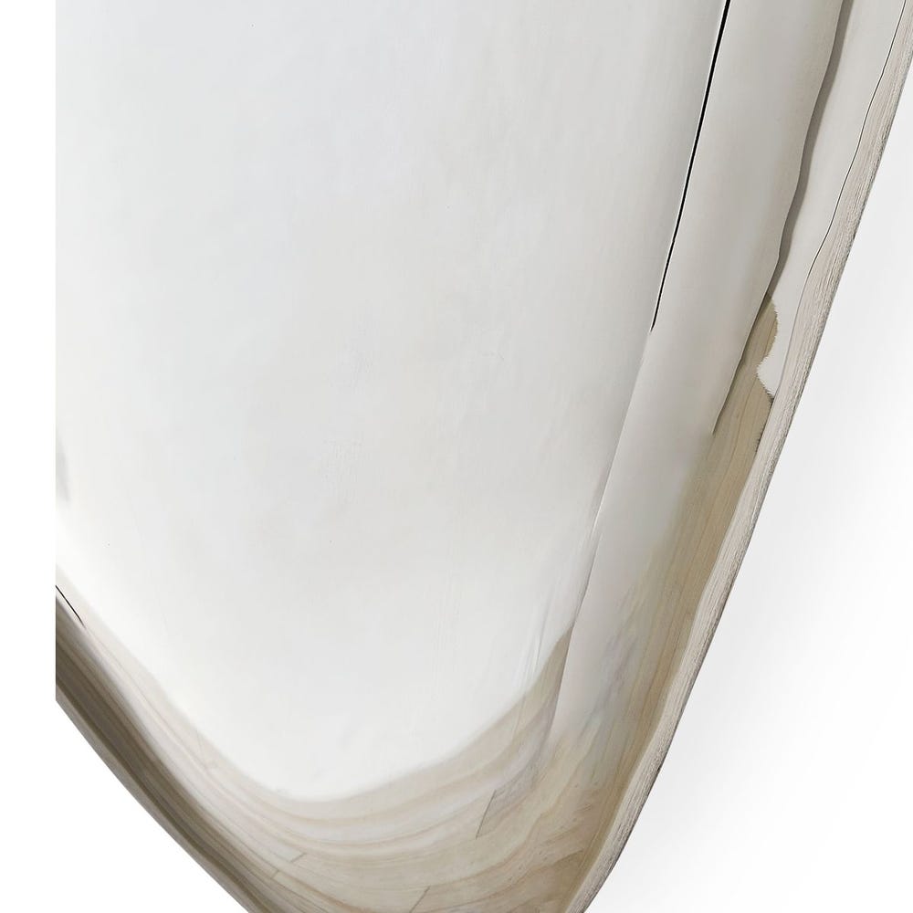 Jelly Bean Wall Sculpture - 42x18 Silver