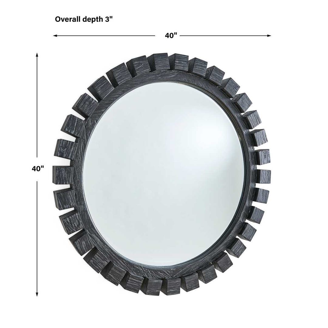 Around The Block Mirror - 46 Ebony