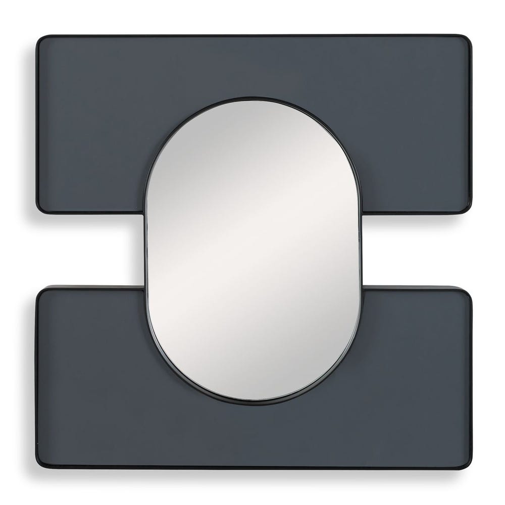 Embrace Square Mirror - 24x24 Smoke