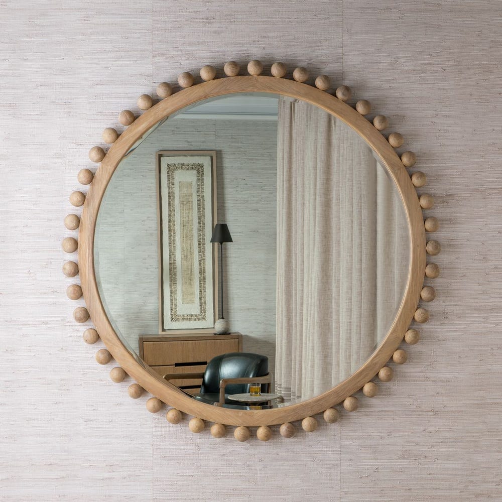 Brianza Round Mirror - 72 Natural