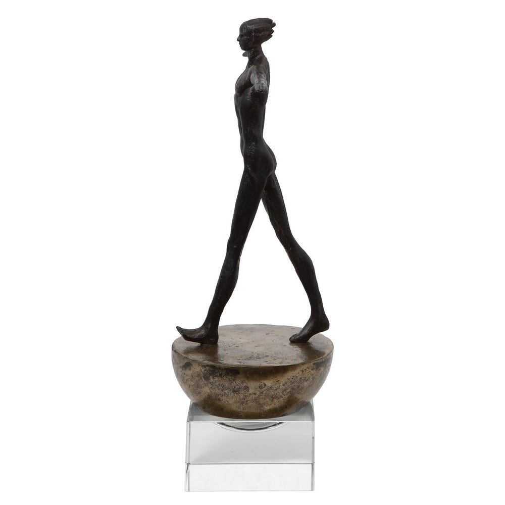 Man Finding Balance Sculpture