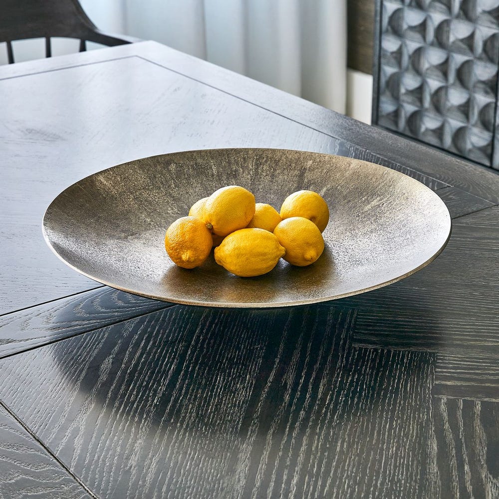 Aitana Metal Wall Decor/Bowl - Silver