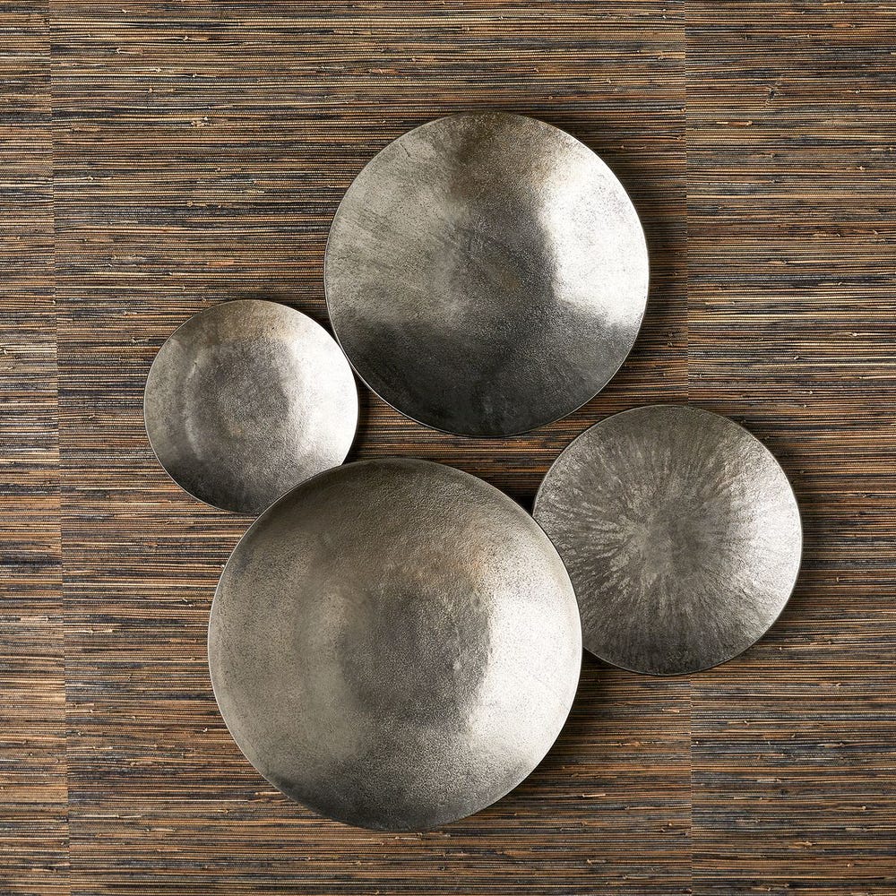 Aitana Metal Wall Decor/Bowl - Silver