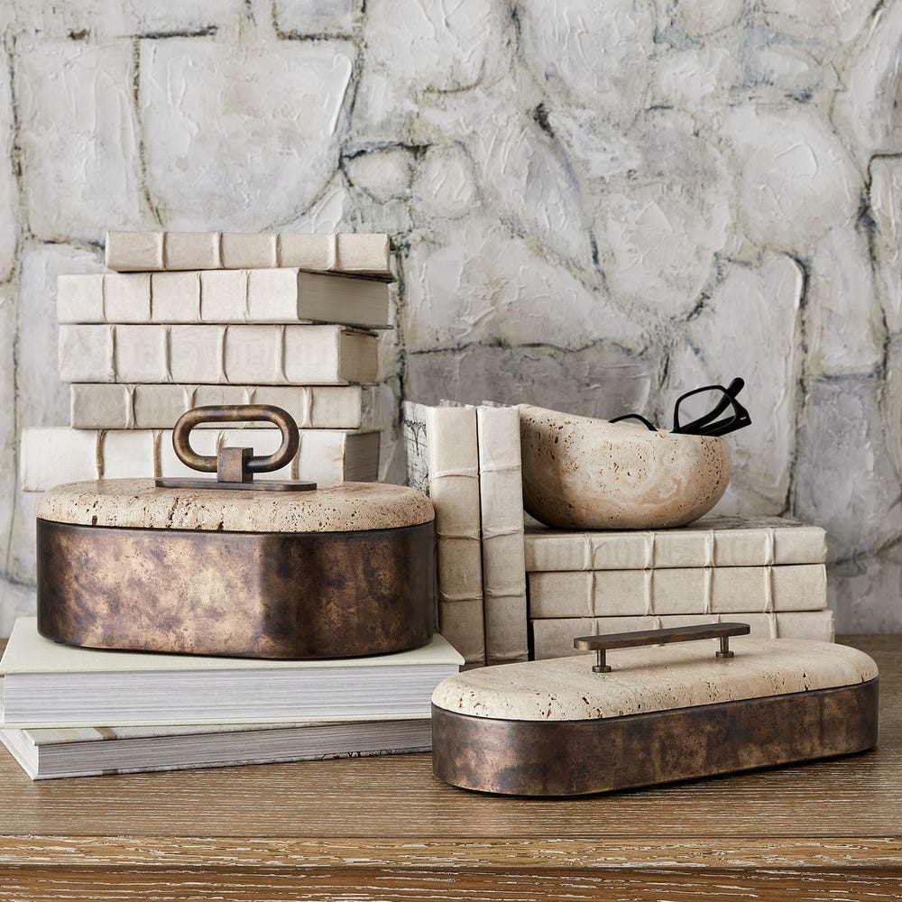 Swaddle Bowls - Travertine, S/2