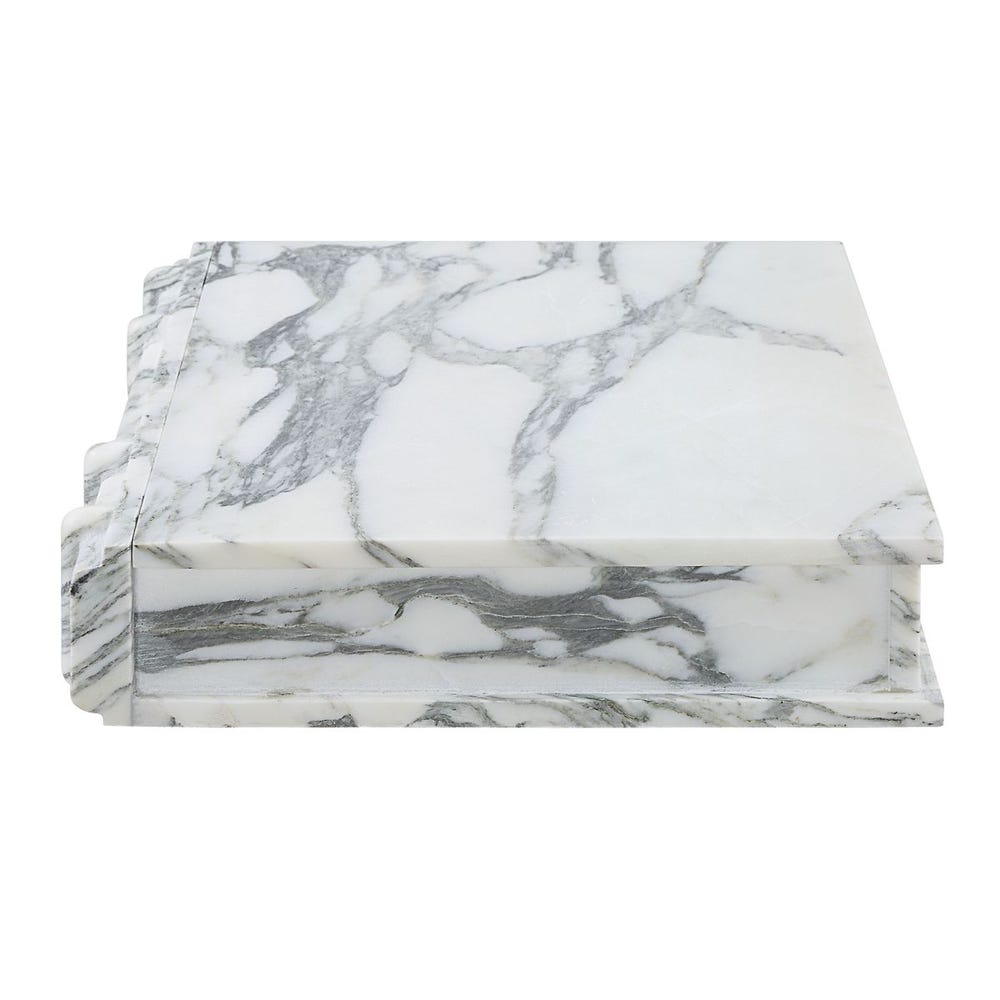 Novel Box - Arabescato Marble Large