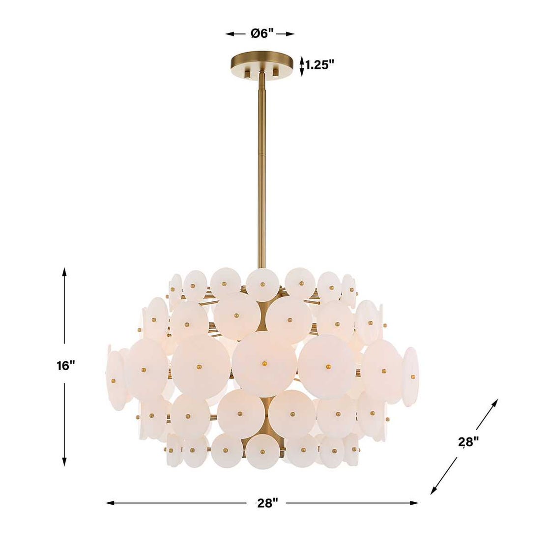 Alabaster Radiance, 8 Lt Pendant