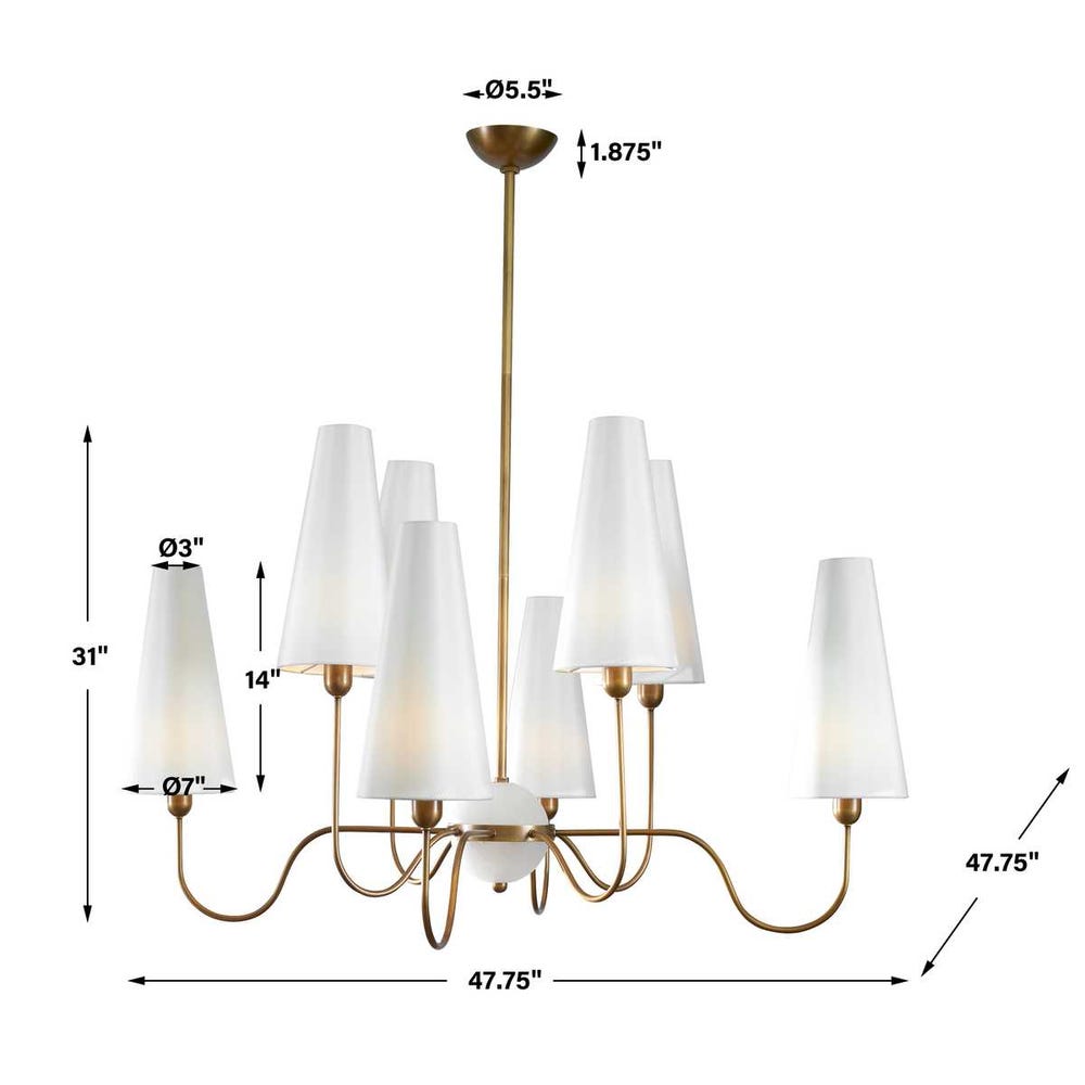 Elle, 8 Lt Chandelier