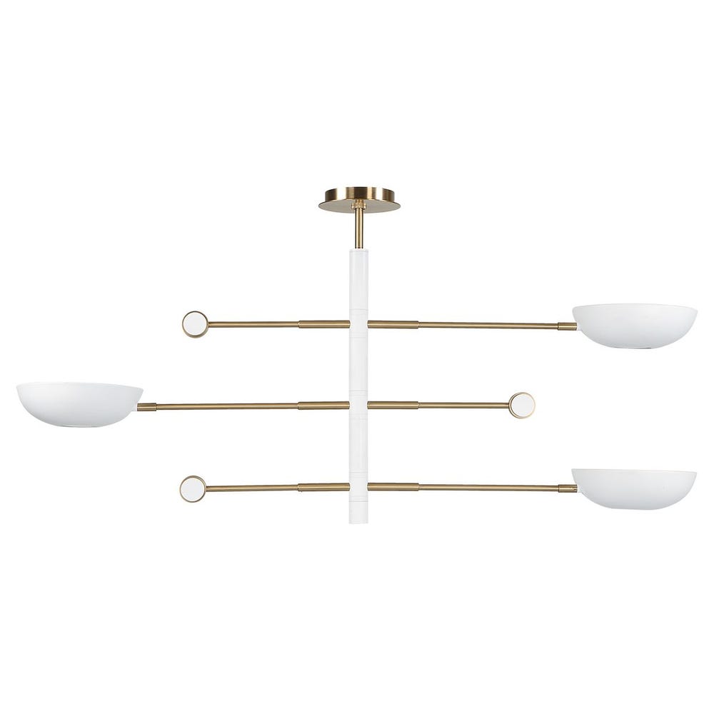 Swinger, 3 Lt Pendant - White