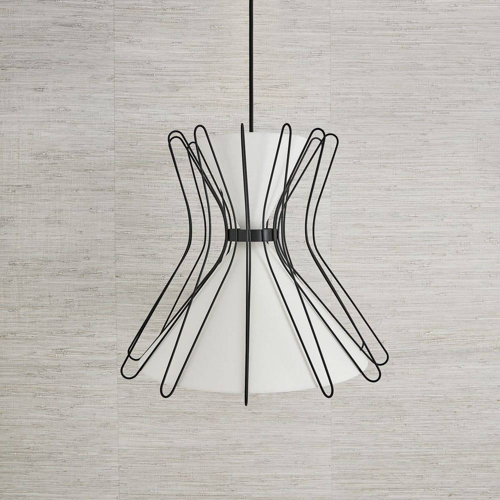 Boomerang, 4 Lt Pendant - Black Grande