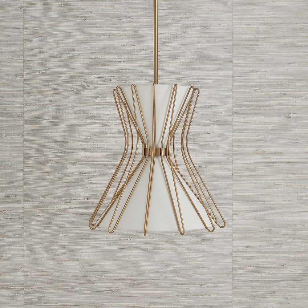 Boomerang, 2 Lt Pendant - Brass Small