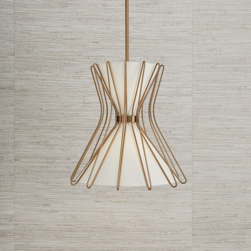 Boomerang, 2 Lt Pendant - Brass Small