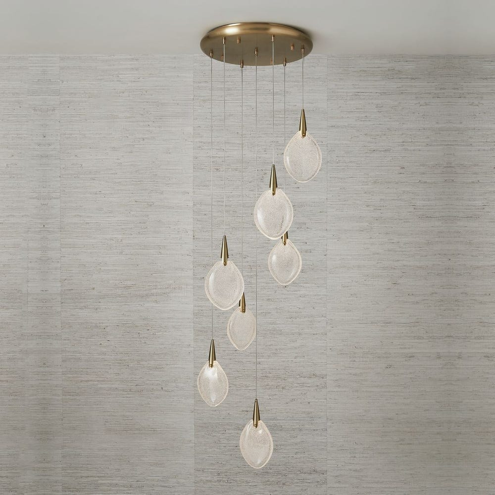Deluge, 7 Lt LED Round Pendant