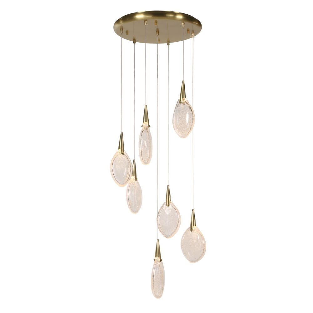 Deluge, 7 Lt LED Round Pendant