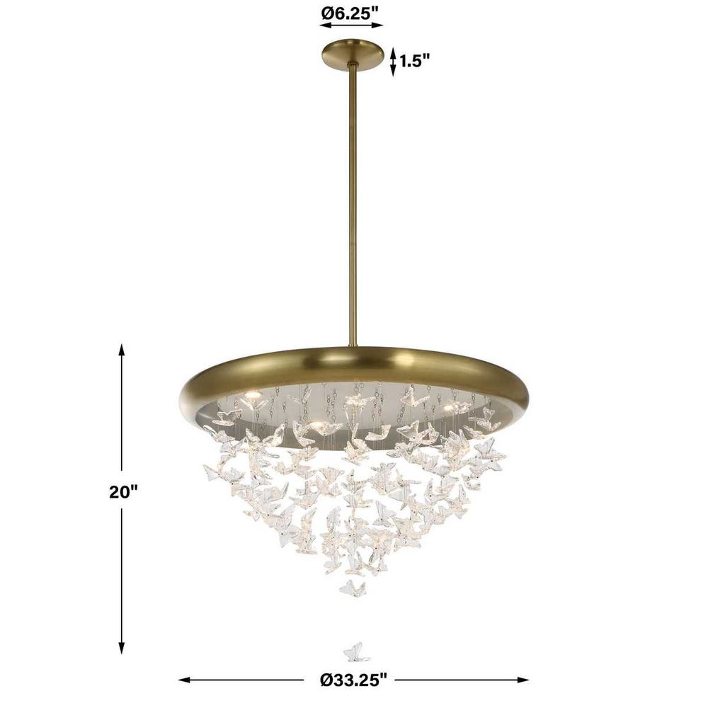 Butterfly Effect, 5 Lt LED Pendant