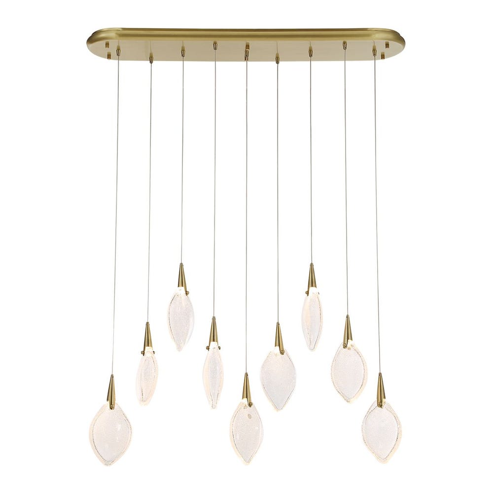 Deluge, 9 Lt LED Linear Pendant