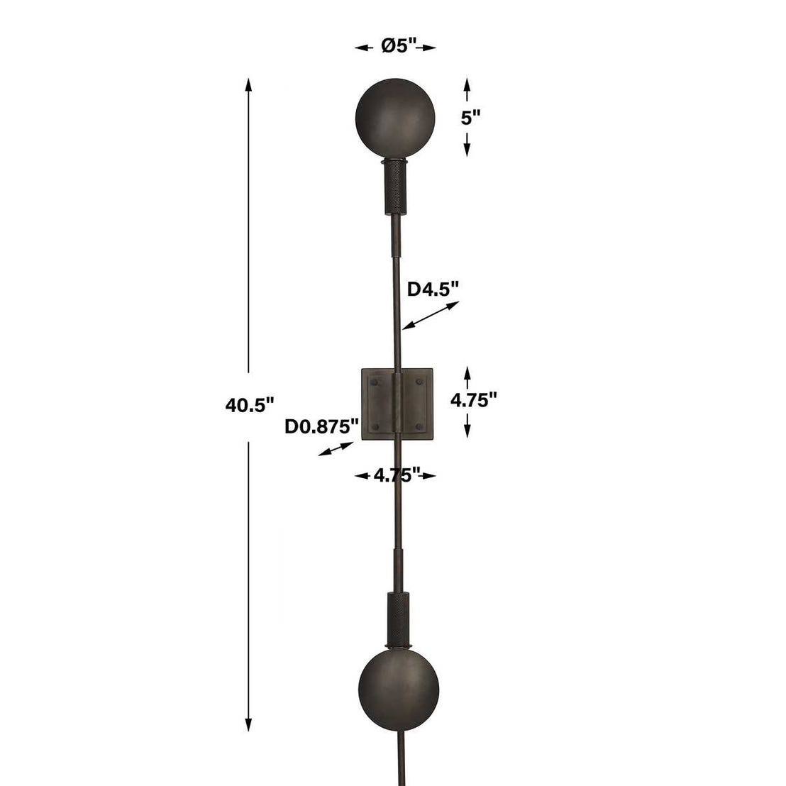 Polar, 2 Lt Sconce - Bronze