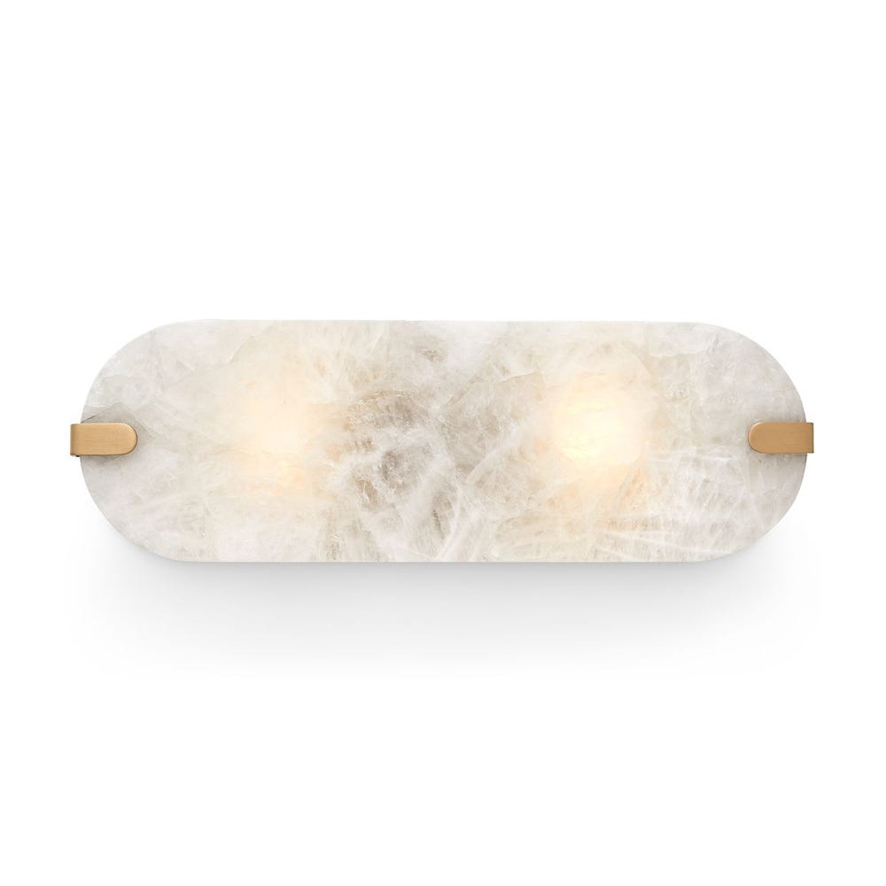 Lustrous, 2 Lt Sconce - Crystal