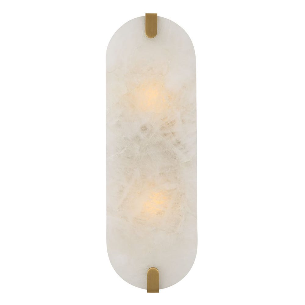 Lustrous, 2 Lt Sconce - Crystal
