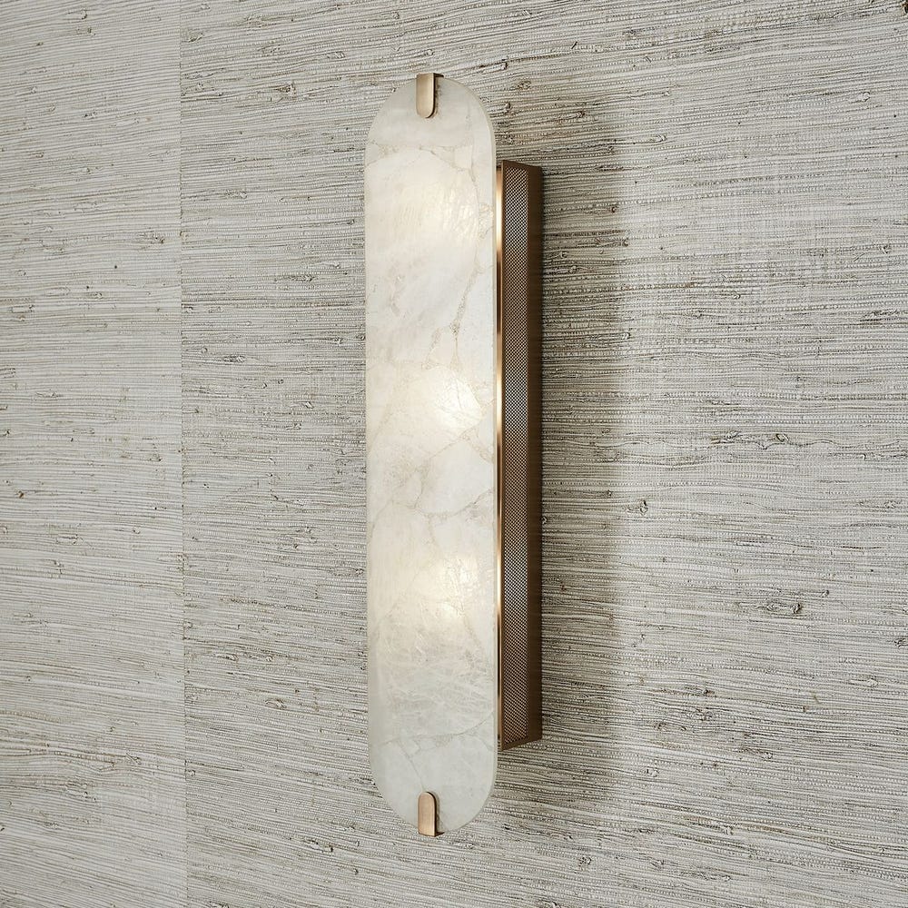 Lustrous, 3 Lt Sconce - Crystal