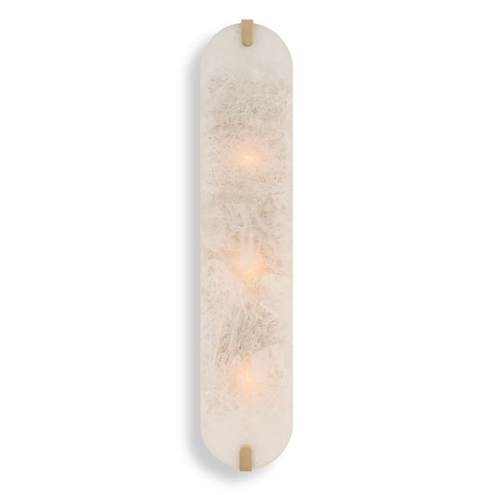 Lustrous, 3 Lt Sconce - Crystal